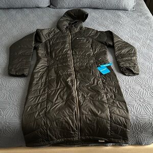 Long Hooded Coat in black